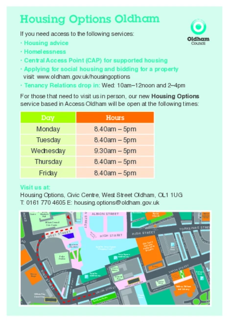 Information about Housing Options